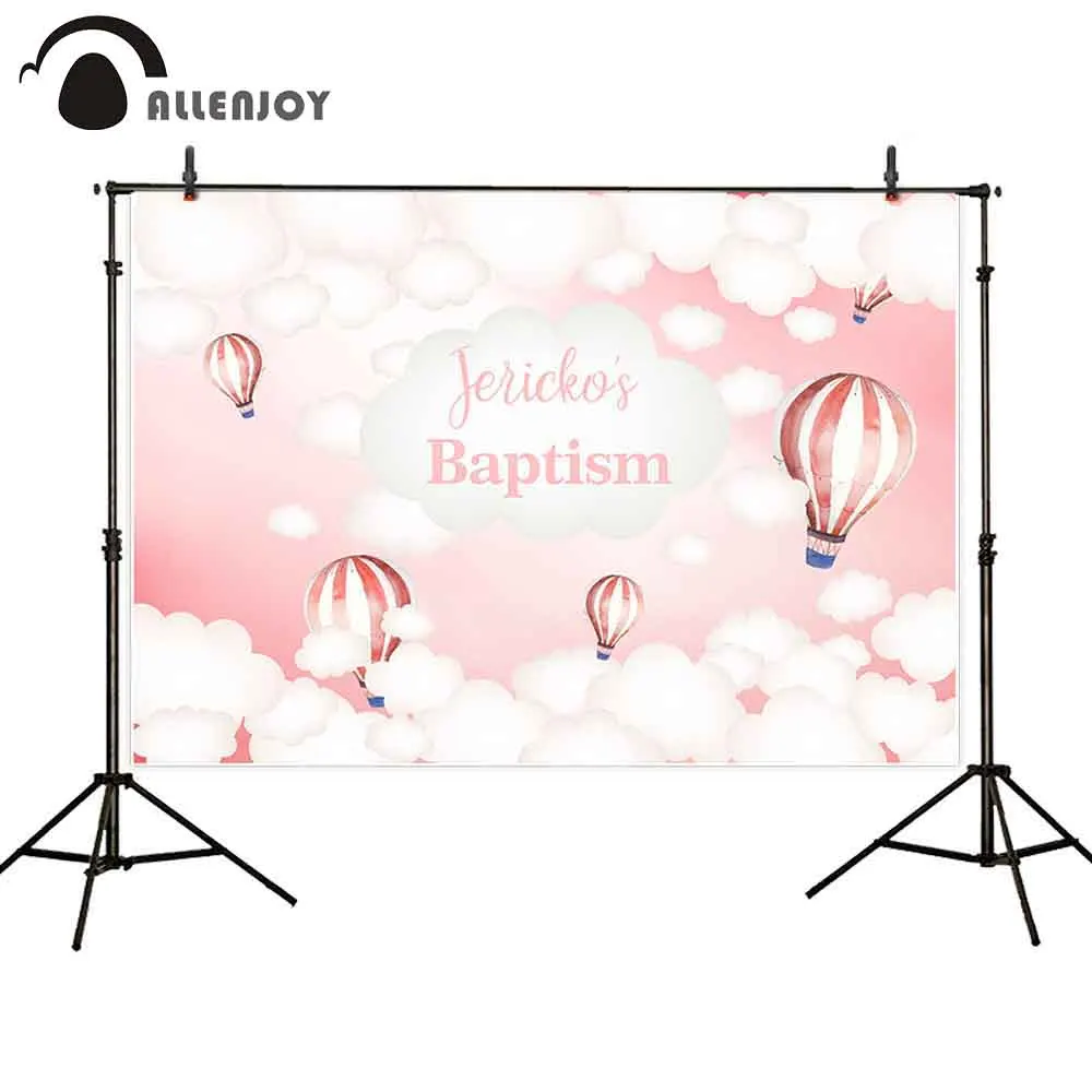 

Фотофон Allenjoy с воздушным шаром для крещения на день рождения