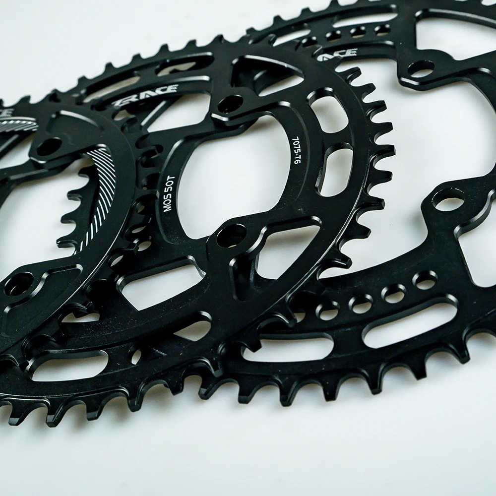 ZRACE цепная цепь 40 T/42 T/44 T/46 T/48 T/50 T/52 T BCD104, узкий зуб AL7075 CNC, MTB/дорожный/складной велосипед/гравий-велосипеды