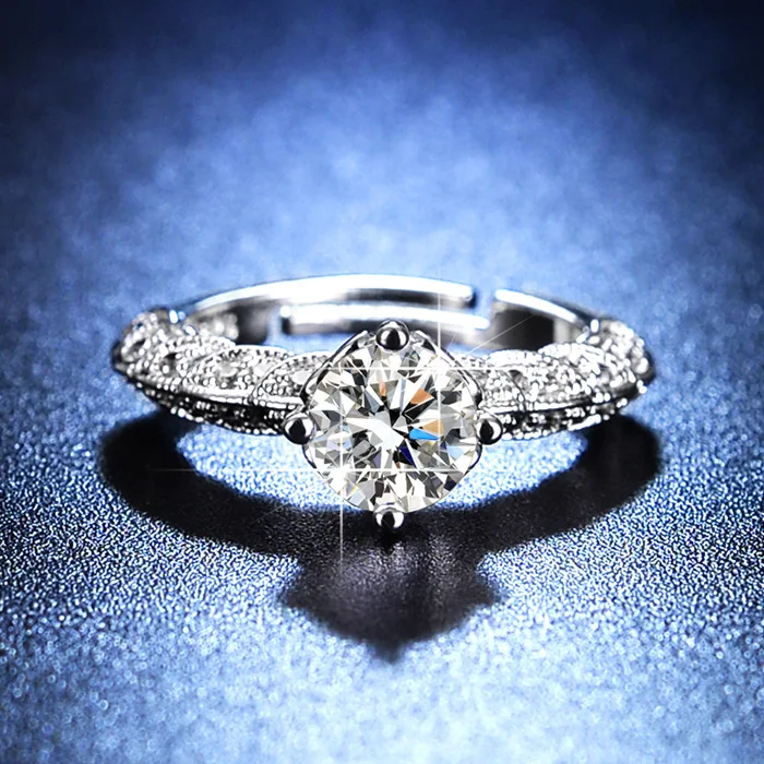 

SODROV 925 Sterling Silver Jewlery Rings Wedding Rings for Women Adjustable
