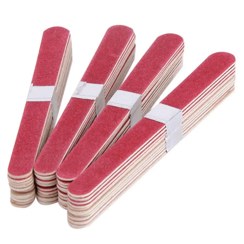 

50% Hot Sale 10/40Pcs Wood Nail Art Sanding Buffer Buffing Block Polish Files Manicure Tool