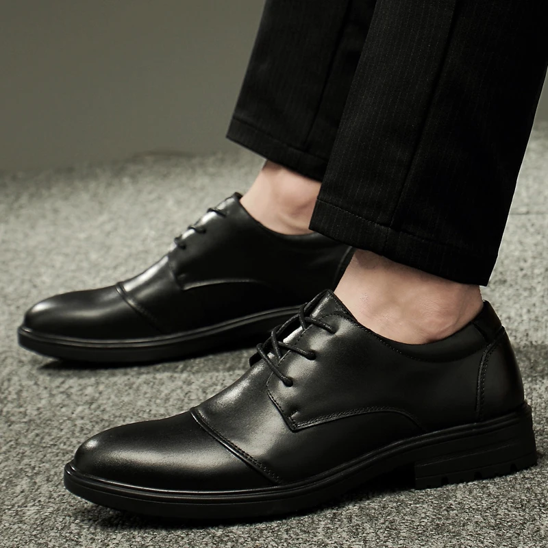 Мужские классические туфли натуральная кожа на шнуровке оксфорды винтажные