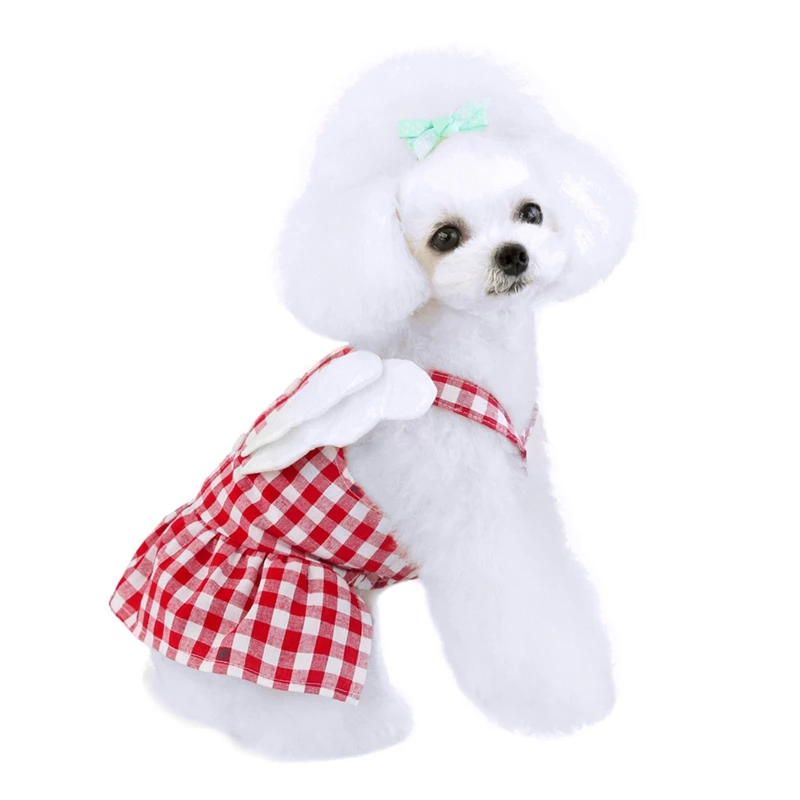 Одежда для собак платье маленьких милое принцессы весенне летнее кружевное