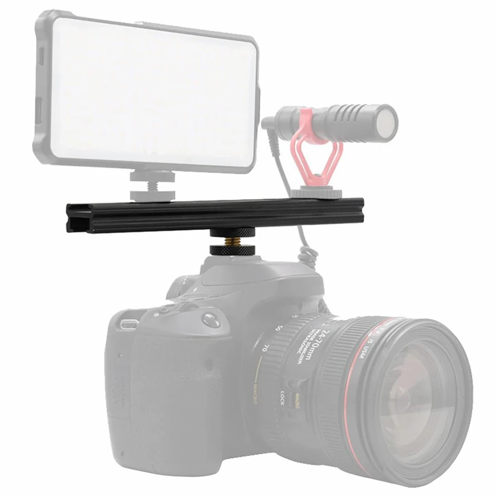 Travor Camera Extension Rail Handheld Bracket Bar Carrying Elements for On-Camera Video Light Ring Microphone | Электроника