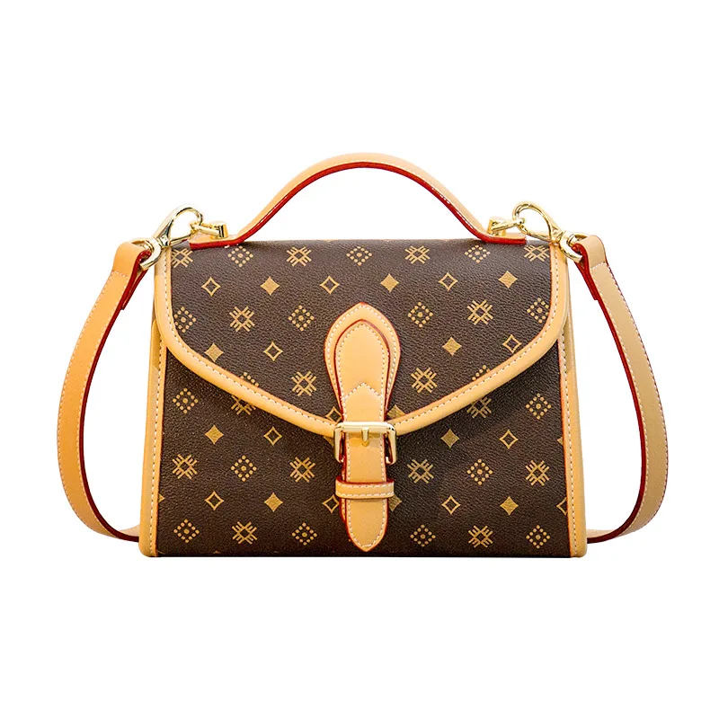 

genuine leather women flaps 2021 new fashion vintage printing handbags women bags designer purse and handbags channels handbags