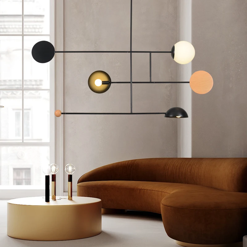 Простая Современная индивидуальная ресторанная линия художественная Люстра для