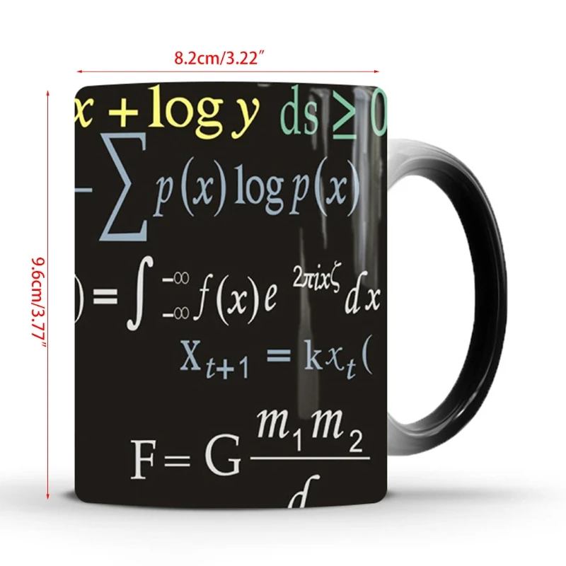 Design Math Mug 350ml Ceramic Coffee Featuring Famous Mathematical Formulas 896A | Дом и сад
