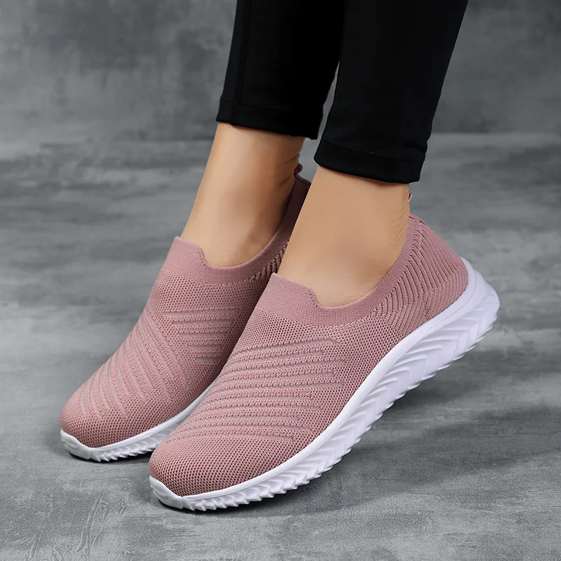 

Comfortable Flat Shoes Women 2021 Summer and Autumn Breathable Mesh Outdoor Casual Shoes Fashion All-match Sneakers Women