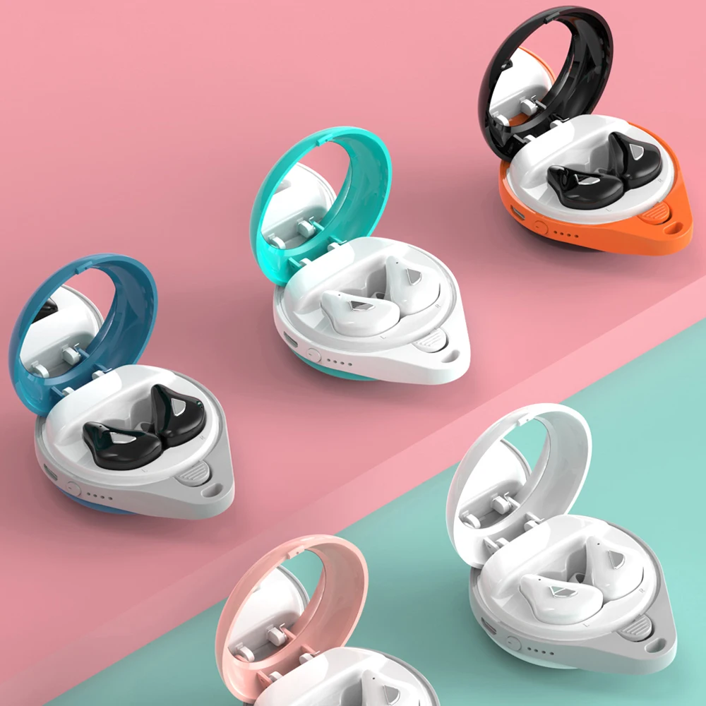 Новинка 2021, TWS 5,0, Bluetooth-наушники, Hi-Fi мини-наушники, беспроводные наушники HD, бинауральные наушники с функцией звонка, с портативным зеркалом, ... (art.: 3a37596f2d2) - 3a37596f2d2