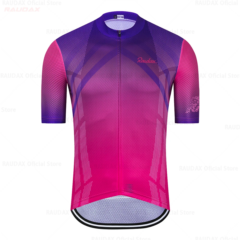 Raudax мужская одежда лучшая Радужная команда RX Areo Велоспорт Джерси с коротким