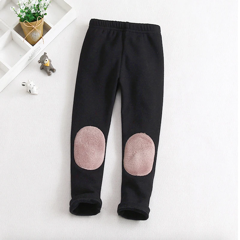 Mallas acolchadas de terciopelo y algod&oacute;n para ni&ntilde;a, Leggings c&aacute;lidos, a la moda, para Oto&ntilde;o e Invierno-2