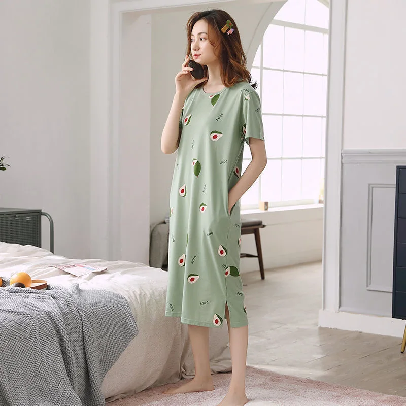 

Summer Women Sleepwear Silk Satin Nighty Nightdress Fashion Sexy Lingerie Nightgown Lady Nightwear Female Night Home Cloth Dress