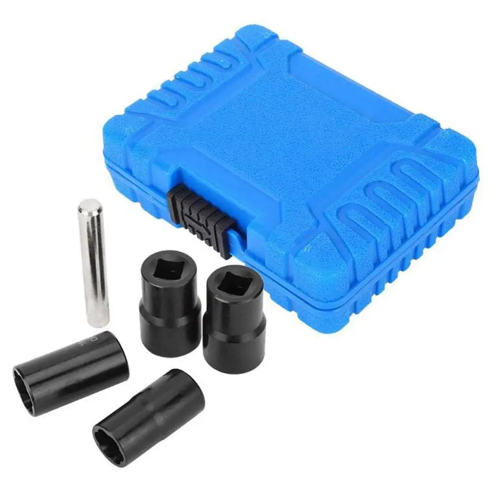 

5pcs/Set Damaged Bolts Nuts Screws Remover Extractor Removal Tools Set Threading Tool Kit Black Nuts And Bolts Extractors Box