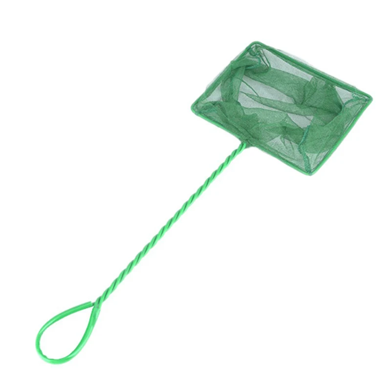 Профессиональный Аквариум Зеленый легко ловить Betta Совок нейлоновая сетка