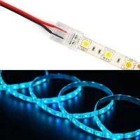 5pcs 10pcs 4pin2pin 8mm10mm led strip connector single end solderless cover for smd 5050 3528 ip65 led strip connector
