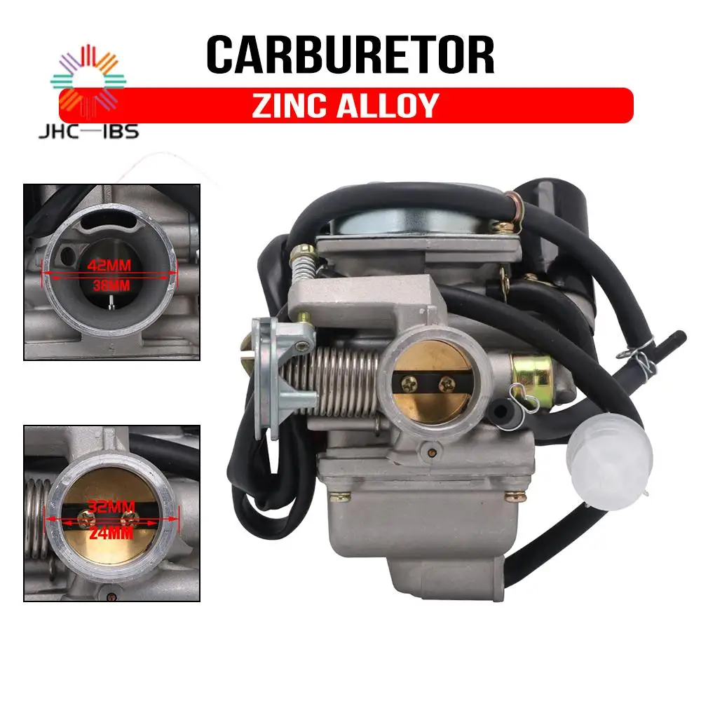 Карбюратор для мотоцикла карбюратор 24 мм Carb GY6 125cc 150cc скутеров квадроциклов карт