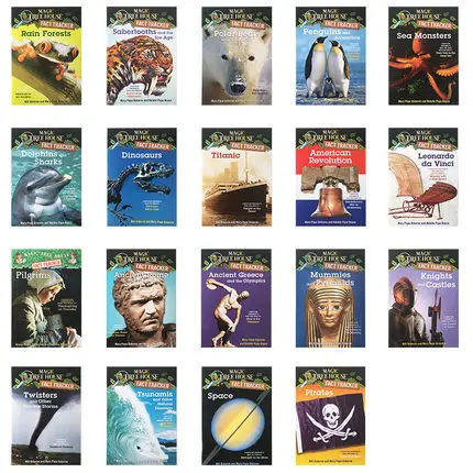 40 Books/Set Magic Tree House Fact Tracker Original English Reading Children's Story Books | Канцтовары для офиса и дома