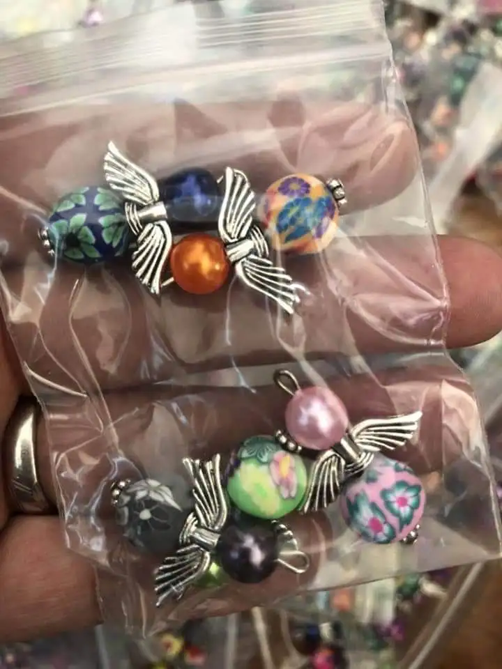 Ювелирные украшения в виде ангелов 150 шт. Подвески из искусственных Бусин DIY