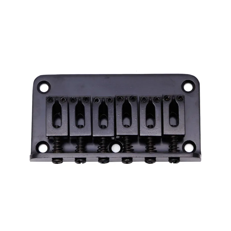 

Guitar 6 String Metal Hardtail Bridge Black For Electric Guitar With Screws New