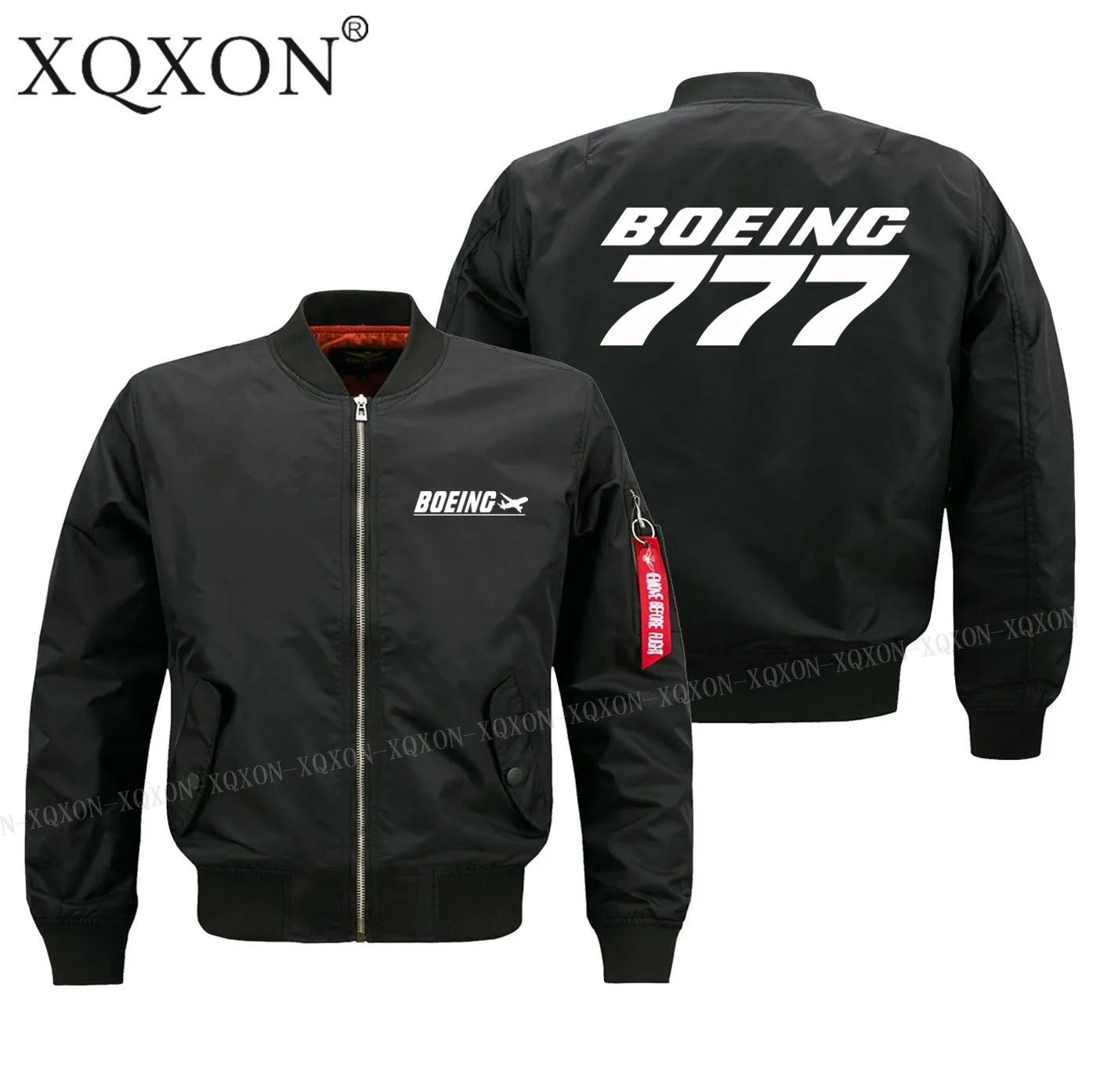 XQXON 2021Men пилот жакет осень весна зима Boeing 777 Дизайнерские мужские куртки высокого