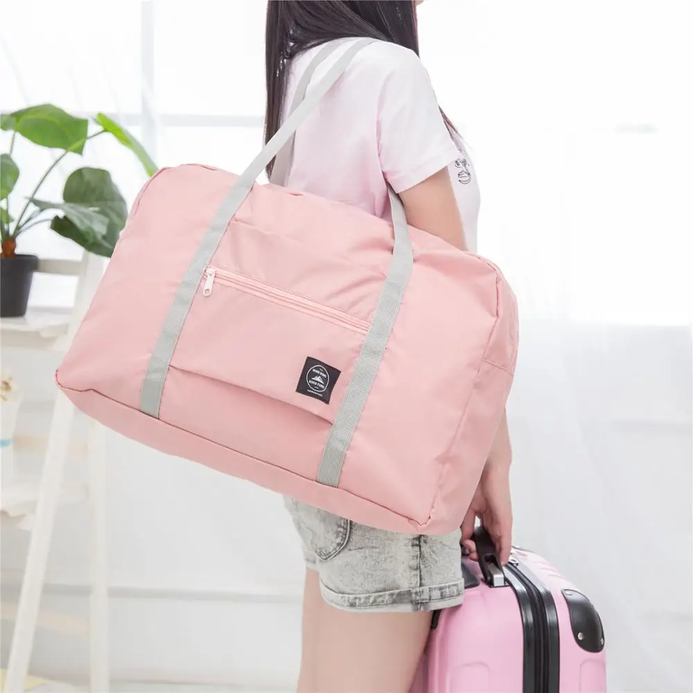 Waterproof Nylon Travel Bags Women Men Large Capacity Folding Duffle Bag Organizer Packing Cubes Luggage Girl Weekend | Багаж и сумки