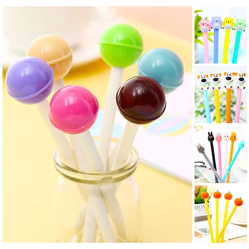 Корейская креативная Милая гелевая ручка в виде тыквы птицы собаки классная