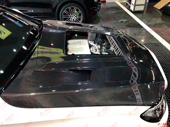 Z-ART капот двигателя из углеродного волокна для AMG C63 крышка двигателя из углеродного волокна для W205 C63 AMG Coupe капот двигателя из углеродного волокна