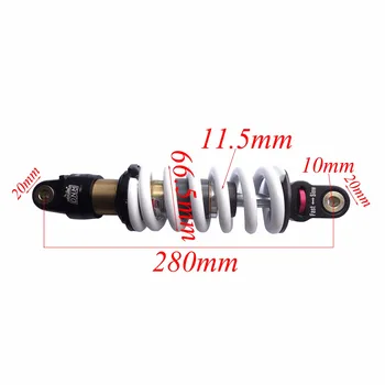 280mm 850LBS DNM MK-AR Motorcycle Rear Shock Adjustable Absorber Suspension Damping for Dirt Pit Bike SSR DRZ Go Kart Quad ATV 6