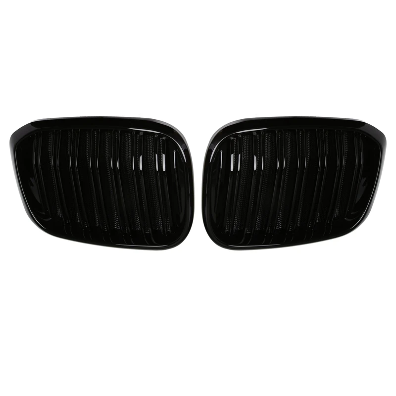 

Car Glossy Black Front Hood Kidney Grille Anti-Insect Net Mesh Grill for BMW X3 G01 X4 G02 2018-2021