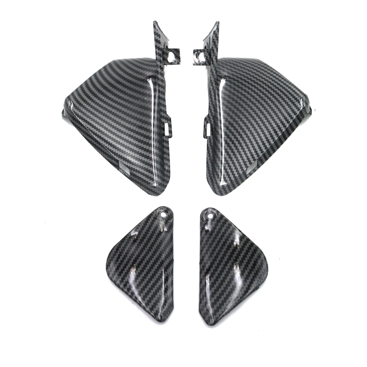 

Carbon Fiber Paint Front Dash Side Meter Cover Fairings For 2002 - 2012 Honda VFR800 VFR 800
