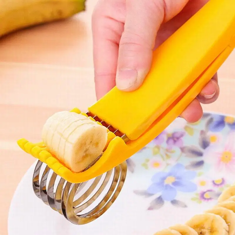 

Stainless Steel banana cutter fruit Vegetable sausage Slicer Salad Sundaes tools cooking tools Kitchen Accessories gadgets