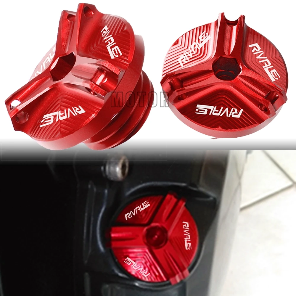 

for MV Agusta Rivale 800 Rivale800 2013 2014 2015 2016 2017 Motorcycle Engine Oil Cup Cover Oil Fill Filler Cap Drain Plug Sump