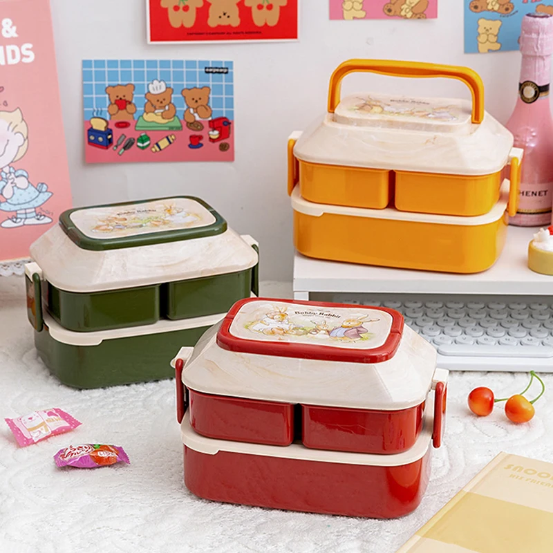 Милый Ланч-бокс Bento в японском стиле для девочек школьный детей и пикника с