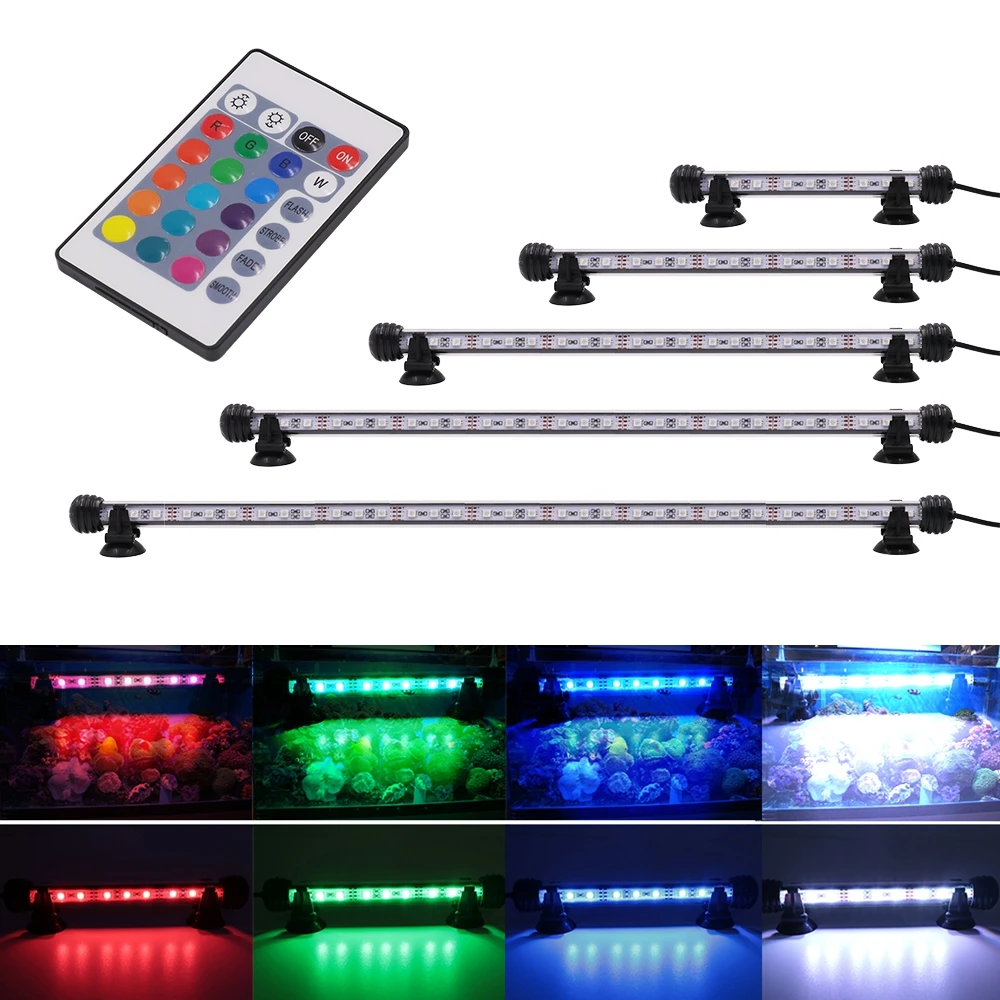 Водонепроницаемый светодиодный светильник для аквариума лампа 19/29/39/49/59 см