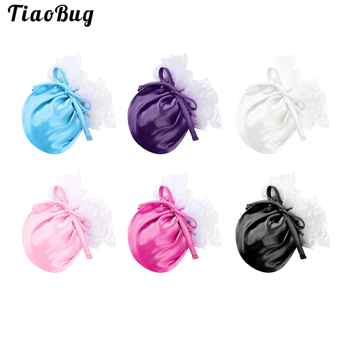 

Трусы-стринги TiaoBug мужские, кружевные, атласные со шнурком