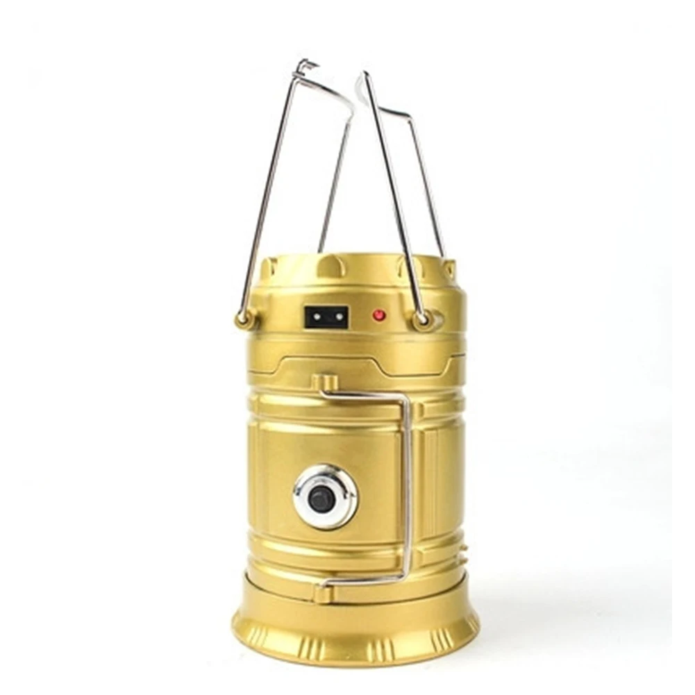 

LED Solar Power Lantern Lamp Portable Outdoor Camping Hiking Emergency Lighting Lantern Waterproof Tent Hanging Lamp
