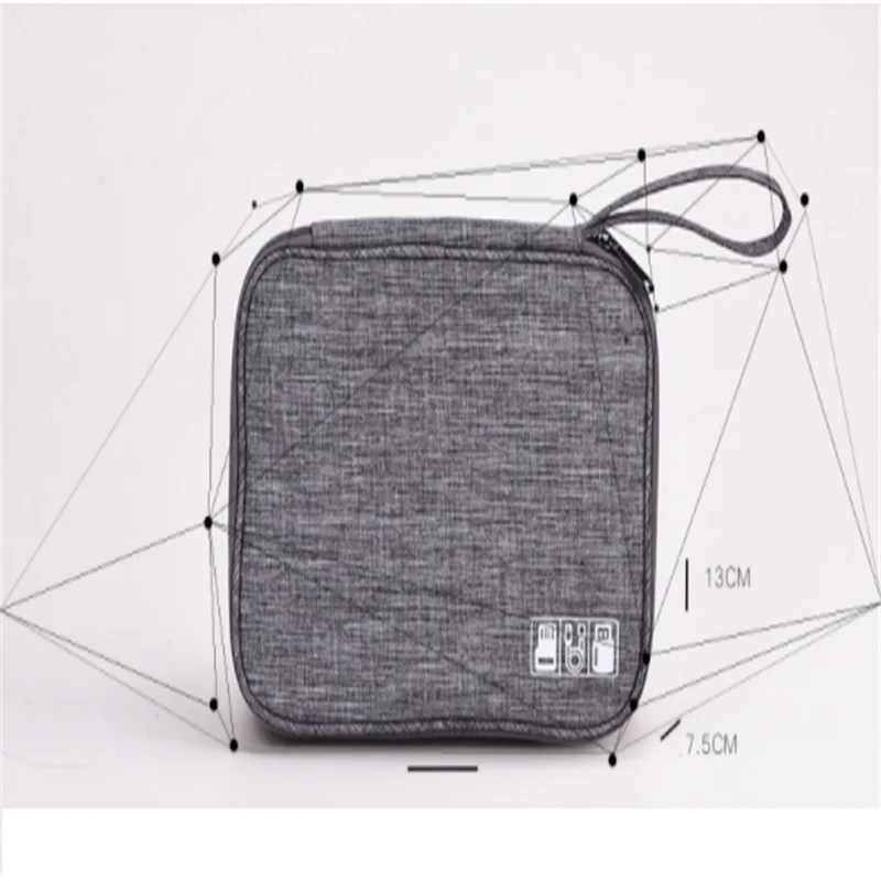 

Data Cable Storage Bag Electronic Digital Storage Bag Multi-function Flat Digital Bag
