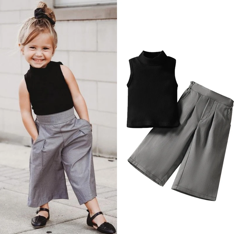 Женский трикотажный комплект одежды FOCUSNORM однотонный топ без рукавов с широкими