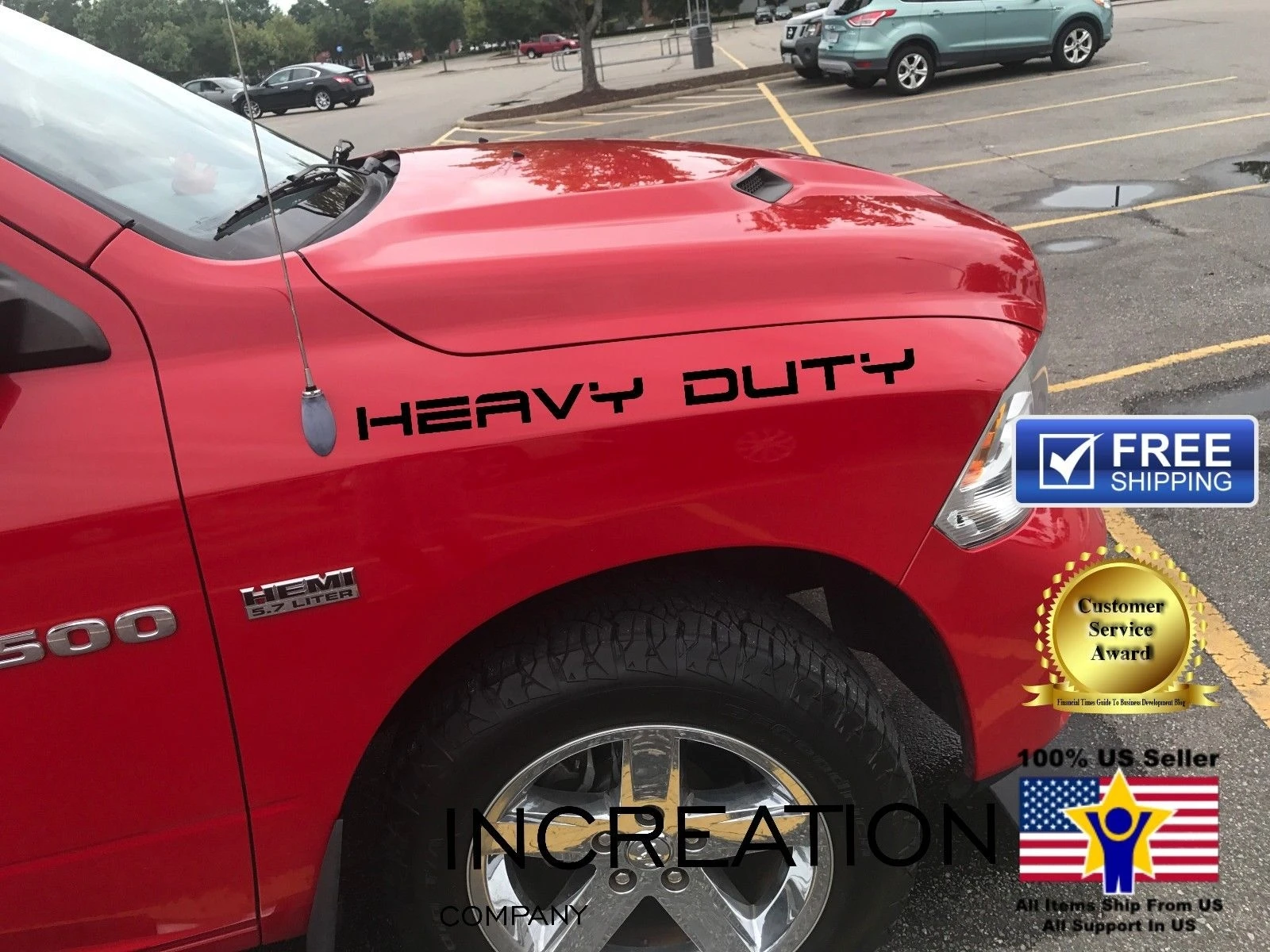 Для 2 шт. Mopar виниловая наклейка гонки спорт графическая Dodge Ram сверхпрочные