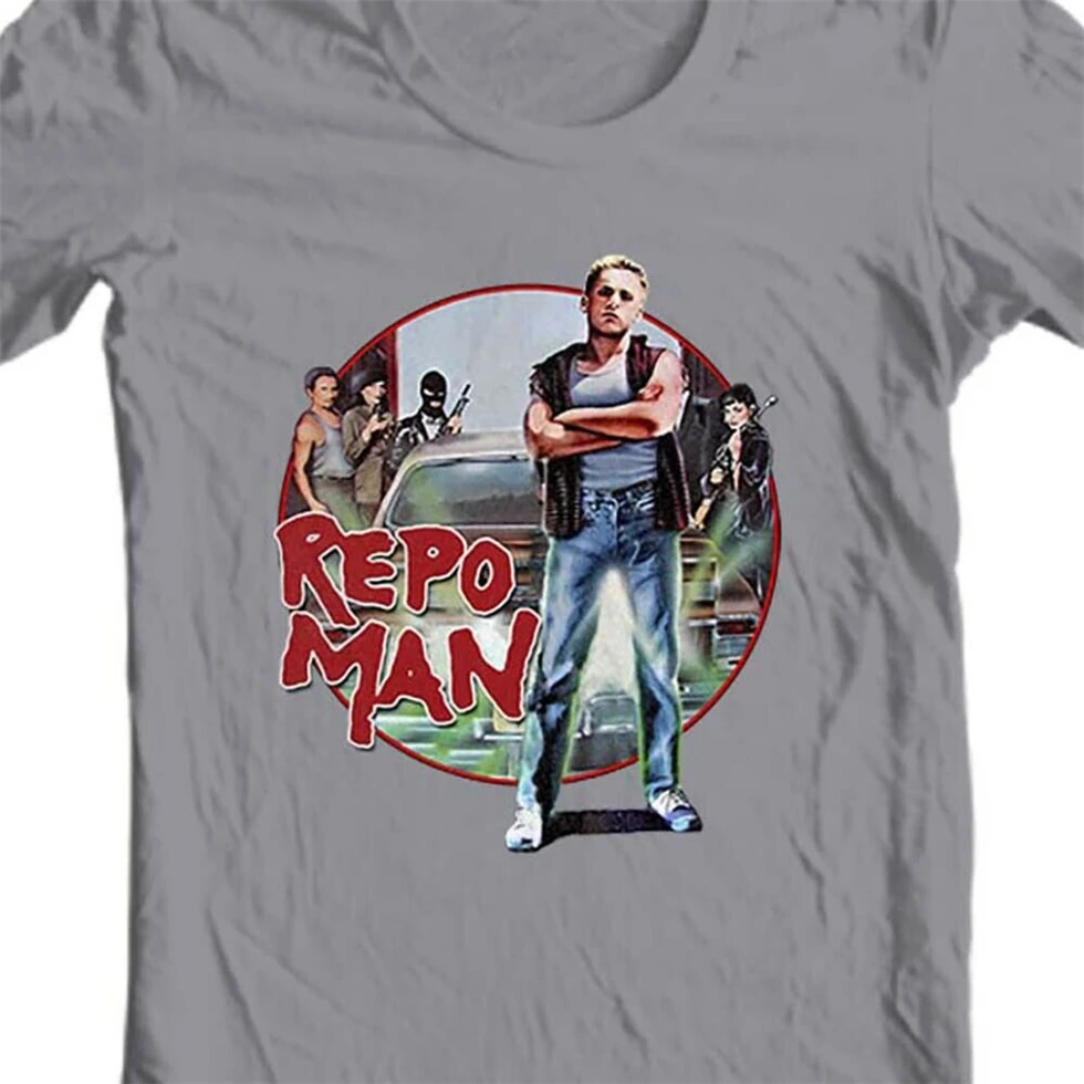 Repo Man/футболка в винтажном стиле 1980 ретро классический фильм 100% хлопок