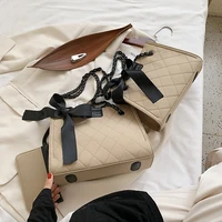 2022 lattice square large tote bag fashion new high quality pu leather womens designer handbag chain shoulder messenger bag