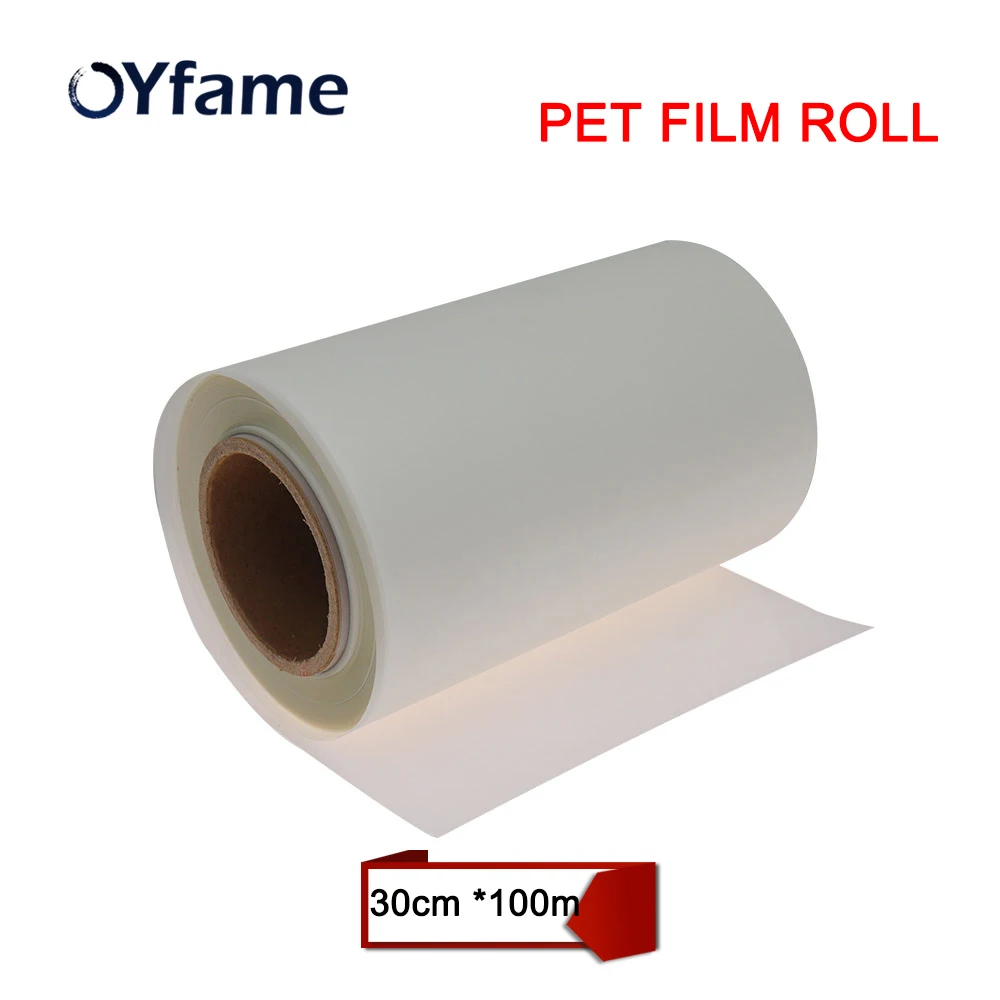 

OYfame 30CM*100M DTF Film Roll for DTF Printer Directly Trasnfer Film Printer For Epson L1800 R1390 i3200 4720 DTF Printer