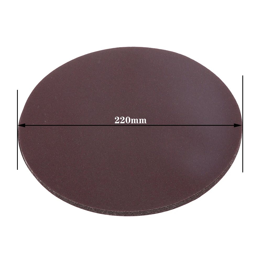 Наждачная бумага 9 дюймов 220 мм шлифовальный круг для металлических и деревянных