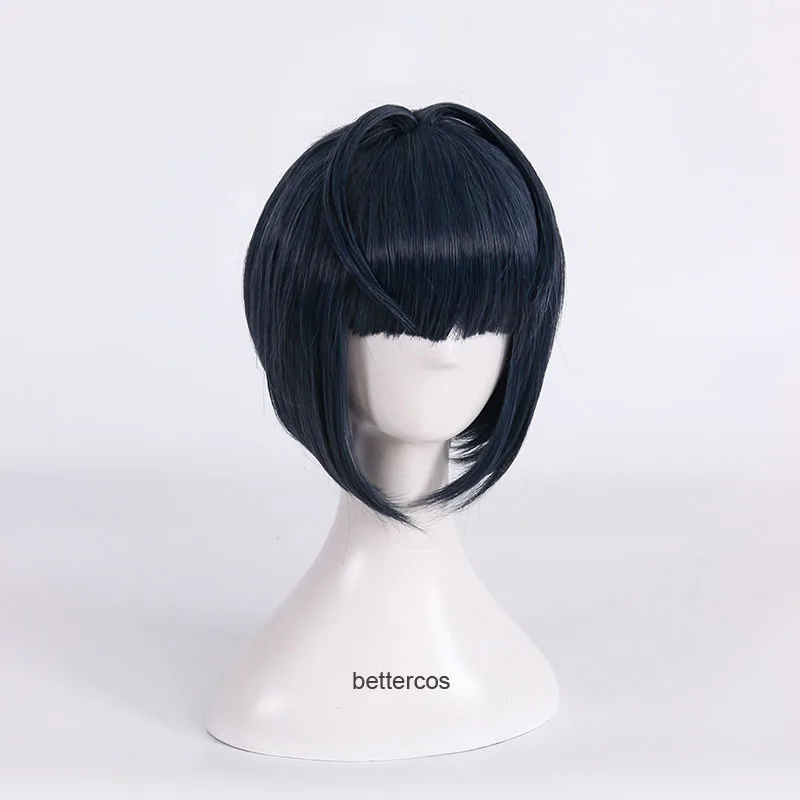 Парик для косплея P5 Persona 5 Tae Takemi термостойкий синтетический с короткими волосами
