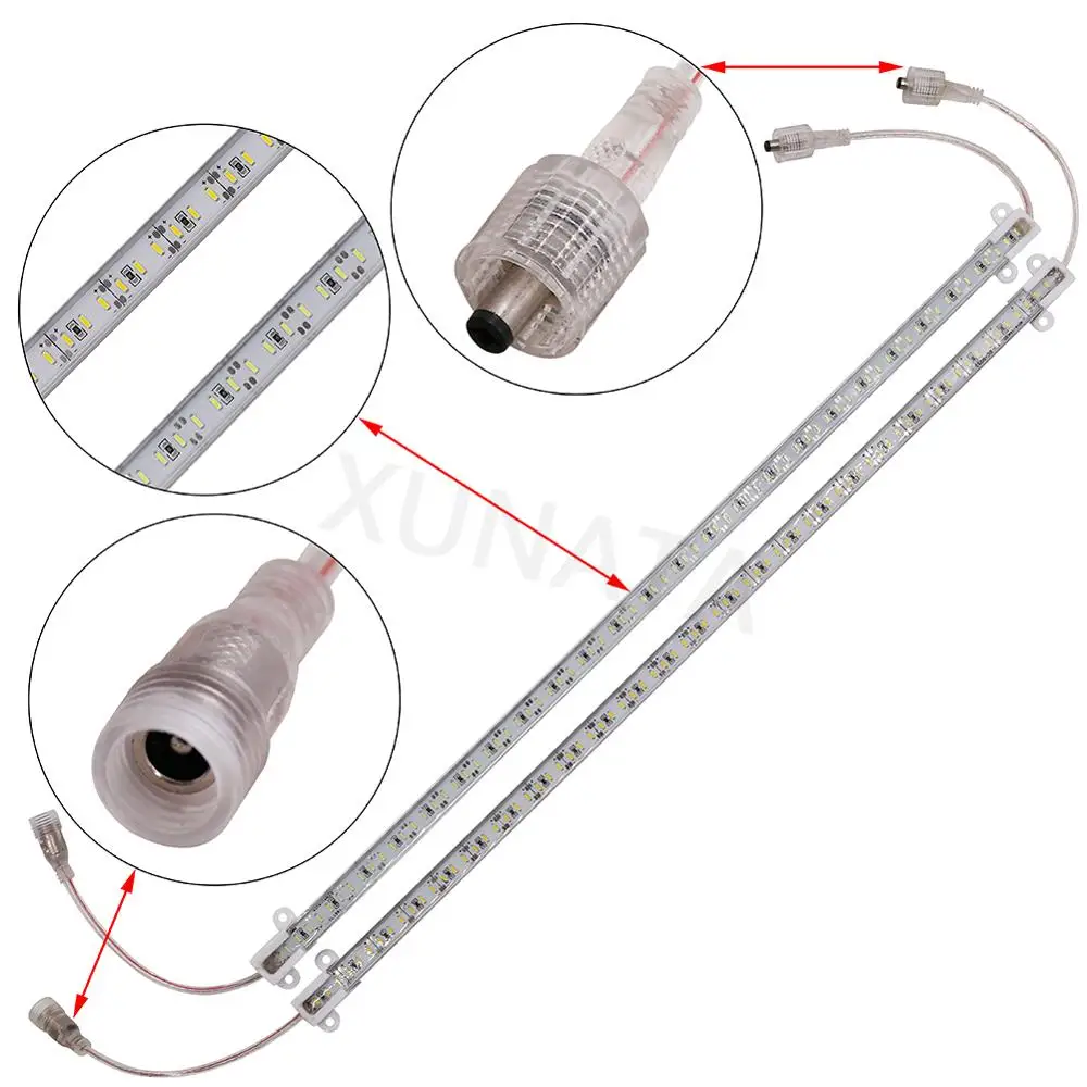 1 100 шт. DC12V Светодиодный светильник для шкафа SMD4014 50 см 72 светодиодный s