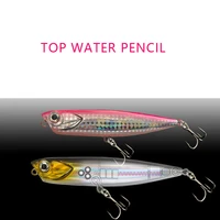 freshwater little pencil lure for top water floating long casting bass 10g bkk hook fishing tackle lure
