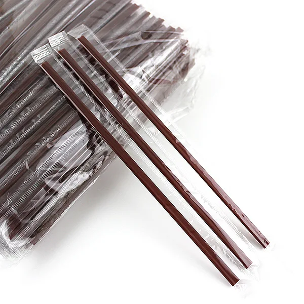 

100 PCs Individual Package Single Bottle Membrane Coffee Straw 18cm Long Coffee Stir Straw