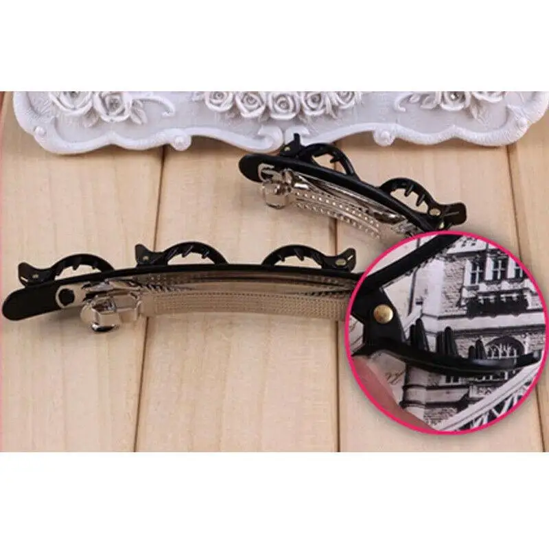 

2 PCS French Braider Hair Clip Tools Double Layer Band Twist Plait Clip Hairpins