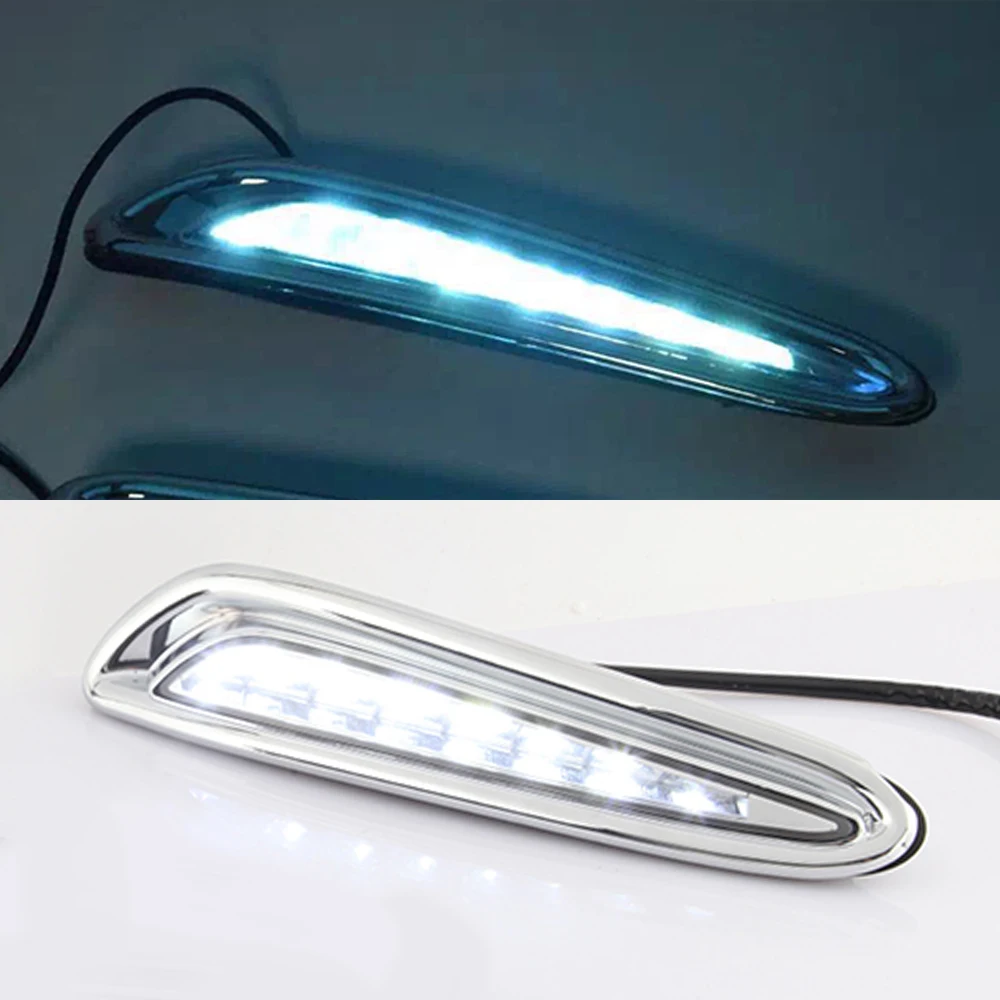 Дневные ходовые огни ДХО 2 шт. противотуманные фары желтый сигнал поворота 12 В