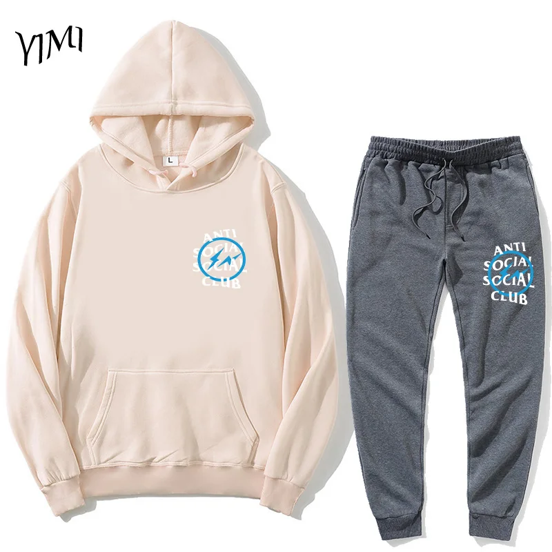 

Men's sportswear 2020 fashion printing hoodie thickened warm sportswear hooded track and field men's sportswear sportswear