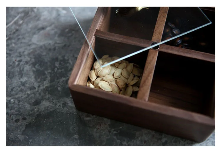 

Modern Luxury Walnut Tissue Box Candy Box Creative Model Room Sales Office Dessert Jewelry Storage Box Decoration Accessories